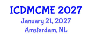 International Conference on Data Mining, Civil and Mechanical Engineering (ICDMCME) January 21, 2027 - Amsterdam, Netherlands