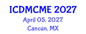 International Conference on Data Mining, Civil and Mechanical Engineering (ICDMCME) April 05, 2027 - Cancún, Mexico