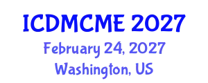 International Conference on Data Mining, Civil and Mechanical Engineering (ICDMCME) February 24, 2027 - Washington, United States