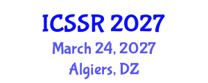International Conference on Structural Safety and Reliability (ICSSR) March 24, 2027 - Algiers, Algeria