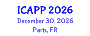 International Conference on Adolescent Psychiatry and Psychology (ICAPP) December 30, 2026 - Paris, France