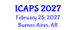 International Conference on Automated Planning and Scheduling (ICAPS) February 25, 2027 - Buenos Aires, Argentina