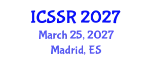 International Conference on Social Computing and Applications (ICSSR) March 25, 2027 - Madrid, Spain