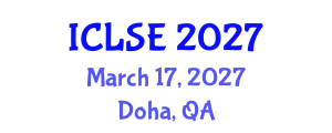 International Conference on Life Science and Engineering (ICLSE) March 17, 2027 - Doha, Qatar