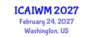International Conference on Adaptive and Integrative Water Management (ICAIWM) February 24, 2027 - Washington, United States