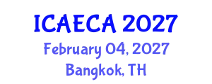 International Conference on Advanced Engineering Computing and Applications (ICAECA) February 04, 2027 - Bangkok, Thailand