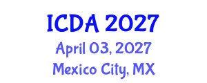 International Conference on Digital Arts (ICDA) April 03, 2027 - Mexico City, Mexico