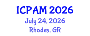 International Conference on Physics of Advanced Materials (ICPAM) July 24, 2026 - Rhodes, Greece