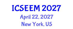 International Conference on Systems Engineering and Engineering Management (ICSEEM) April 22, 2027 - New York, United States