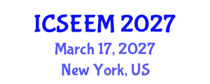 International Conference on Systems Engineering and Engineering Management (ICSEEM) March 17, 2027 - New York, United States