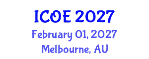 International Conference on Ocean Engineering (ICOE) February 01, 2027 - Melbourne, Australia