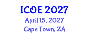 International Conference on Ocean Engineering (ICOE) April 15, 2027 - Cape Town, South Africa