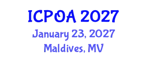 International Conference on Photonics, Optics and Applications (ICPOA) January 23, 2027 - Maldives, Maldives