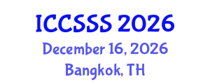 International Conference on Computer Science and Service System (ICCSSS) December 16, 2026 - Bangkok, Thailand