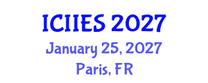 International Conference on Industrial, Information and Engineering Systems (ICIIES) January 25, 2027 - Paris, France