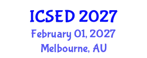 International Conference on Software Engineering and Design (ICSED) February 01, 2027 - Melbourne, Australia