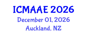 International Conference on Mechanical, Automotive and Aerospace Engineering (ICMAAE) December 01, 2026 - Auckland, New Zealand