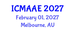 International Conference on Mechanical, Automotive and Aerospace Engineering (ICMAAE) February 01, 2027 - Melbourne, Australia
