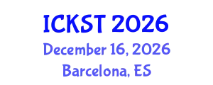 International Conference on Knowledge and Smart Technology (ICKST) December 16, 2026 - Barcelona, Spain