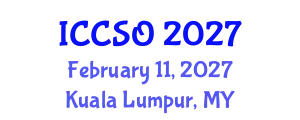 International Conference on Computational Sciences and Optimization (ICCSO) February 11, 2027 - Kuala Lumpur, Malaysia