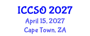 International Conference on Computational Sciences and Optimization (ICCSO) April 15, 2027 - Cape Town, South Africa