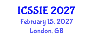 International Conference on Smart Sensors and Information Engineering (ICSSIE) February 15, 2027 - London, United Kingdom