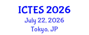 International Conference on Teaching and Education Sciences (ICTES) July 22, 2026 - Tokyo, Japan