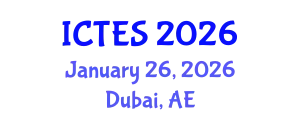 International Conference on Teaching and Education Sciences (ICTES) January 26, 2026 - Dubai, United Arab Emirates