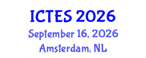 International Conference on Teaching and Education Sciences (ICTES) September 16, 2026 - Amsterdam, Netherlands