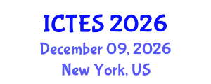 International Conference on Teaching and Education Sciences (ICTES) December 09, 2026 - New York, United States