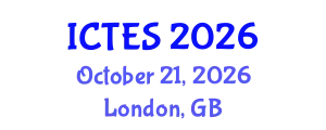 International Conference on Teaching and Education Sciences (ICTES) October 21, 2026 - London, United Kingdom