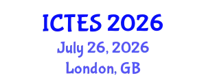 International Conference on Teaching and Education Sciences (ICTES) July 26, 2026 - London, United Kingdom