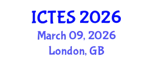 International Conference on Teaching and Education Sciences (ICTES) March 09, 2026 - London, United Kingdom
