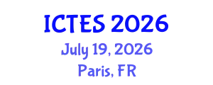 International Conference on Teaching and Education Sciences (ICTES) July 19, 2026 - Paris, France