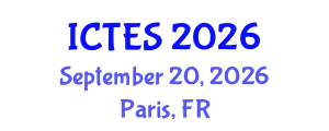 International Conference on Teaching and Education Sciences (ICTES) September 20, 2026 - Paris, France
