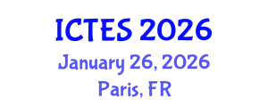International Conference on Teaching and Education Sciences (ICTES) January 26, 2026 - Paris, France