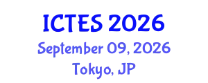 International Conference on Teaching and Education Sciences (ICTES) September 09, 2026 - Tokyo, Japan