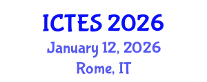International Conference on Teaching and Education Sciences (ICTES) January 12, 2026 - Rome, Italy