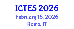 International Conference on Teaching and Education Sciences (ICTES) February 16, 2026 - Rome, Italy