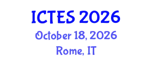 International Conference on Teaching and Education Sciences (ICTES) October 18, 2026 - Rome, Italy