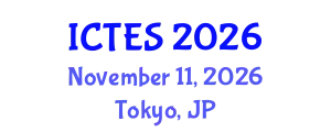 International Conference on Teaching and Education Sciences (ICTES) November 11, 2026 - Tokyo, Japan