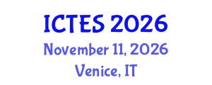 International Conference on Teaching and Education Sciences (ICTES) November 11, 2026 - Venice, Italy