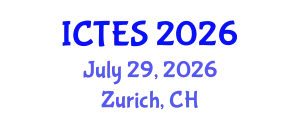 International Conference on Teaching and Education Sciences (ICTES) July 29, 2026 - Zurich, Switzerland