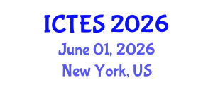 International Conference on Teaching and Education Sciences (ICTES) June 01, 2026 - New York, United States