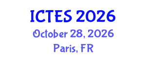 International Conference on Teaching and Education Sciences (ICTES) October 28, 2026 - Paris, France