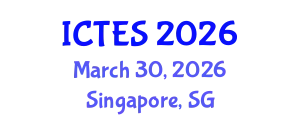 International Conference on Teaching and Education Sciences (ICTES) March 30, 2026 - Singapore, Singapore