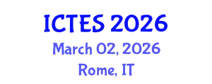 International Conference on Teaching and Education Sciences (ICTES) March 02, 2026 - Rome, Italy