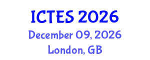 International Conference on Teaching and Education Sciences (ICTES) December 09, 2026 - London, United Kingdom