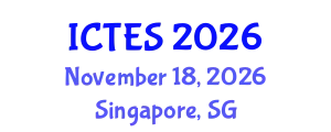 International Conference on Teaching and Education Sciences (ICTES) November 18, 2026 - Singapore, Singapore
