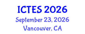 International Conference on Teaching and Education Sciences (ICTES) September 23, 2026 - Vancouver, Canada